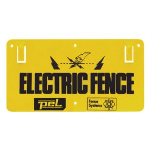 PEL Electric Fence Single Warning Sign