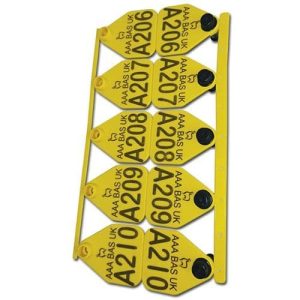Alternative view of Small Flag Alpaca Tag