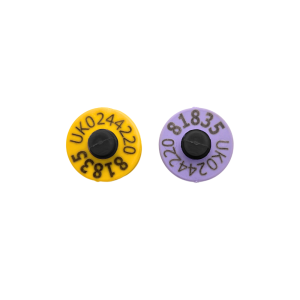 Alternative view of Rubba 3 Button Replica Sheep Tag Pairs