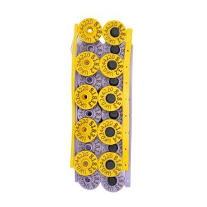 Rubba 3 Button Replica Sheep Tag Pairs