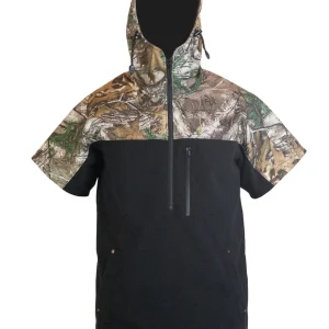 Kaiwaka Weathershield Short Sleeve Camo Half-Zip Hoodie